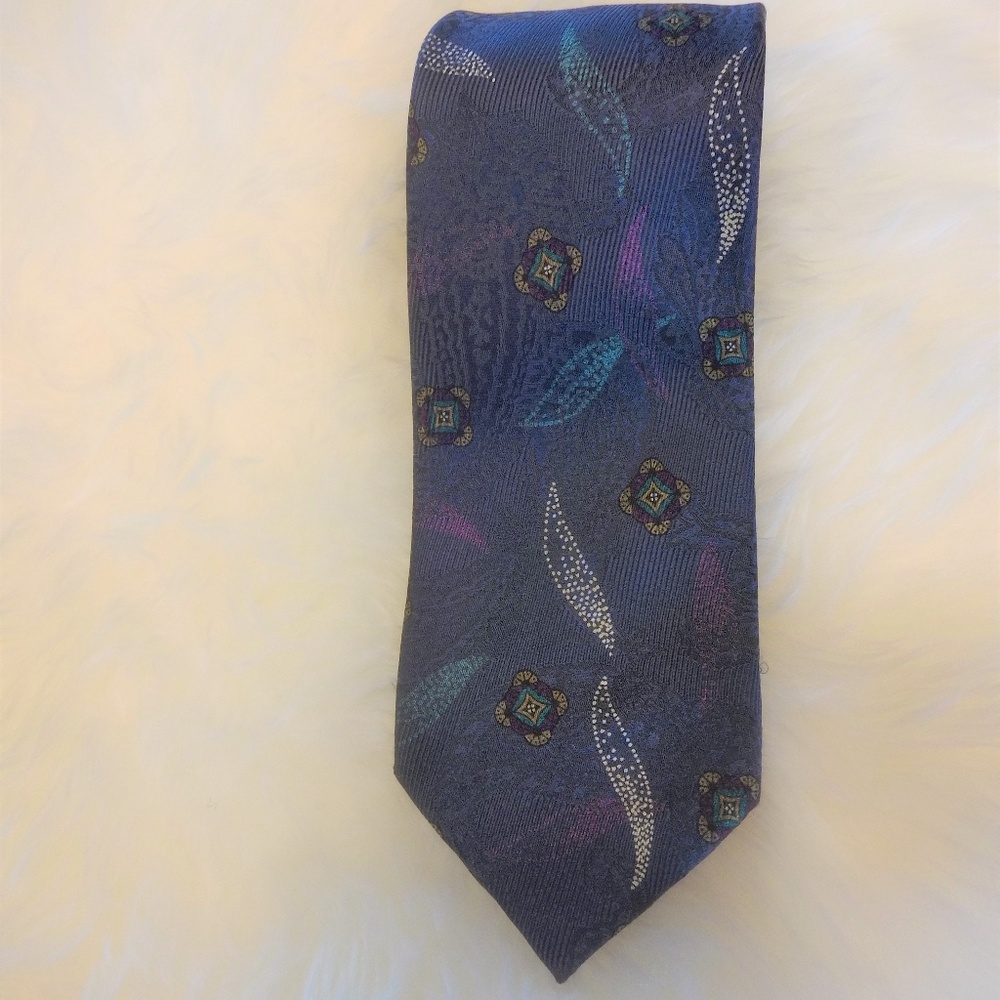 Rare Scabel Blue Silk Tie